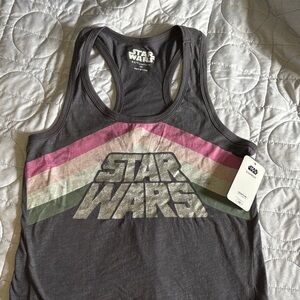 Star Wars Tank Top with Pink and Green Stripes